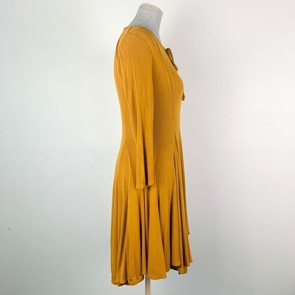 Free People Beach Mustard Dress‎ - Picture 5 of 10